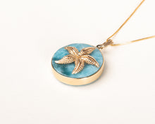 Cargar imagen en el visor de la galería, 14k STARFISH GOLD with LARIMAR