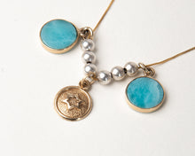 Cargar imagen en el visor de la galería, 14K NECKLACE LARIMAR GOLD