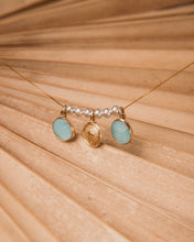 Cargar imagen en el visor de la galería, 14K LARIMAR NECKLACE GOLD
