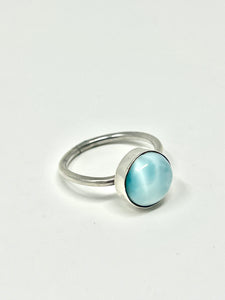 Larimar Round Ring