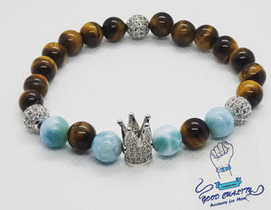 LARIMAR BRACELET & TIGER EYE