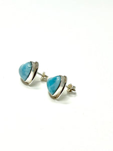 HEART LARIMAR EARRING