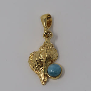 Larimar Gold Shell