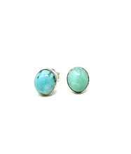 Load image into Gallery viewer, OVAL LARIMAR EARRING
