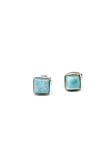 Square Mini Larimar Earring