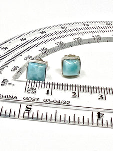 Square Mini Larimar Earring