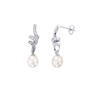 Fresh Water Pearl with /cz