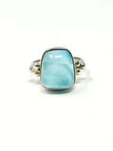 Load image into Gallery viewer, Larimar Square Vintage Ring
