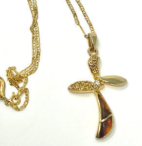 Amber Cross Necklace