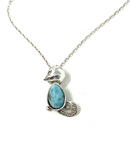 Cat Larimar Necklace