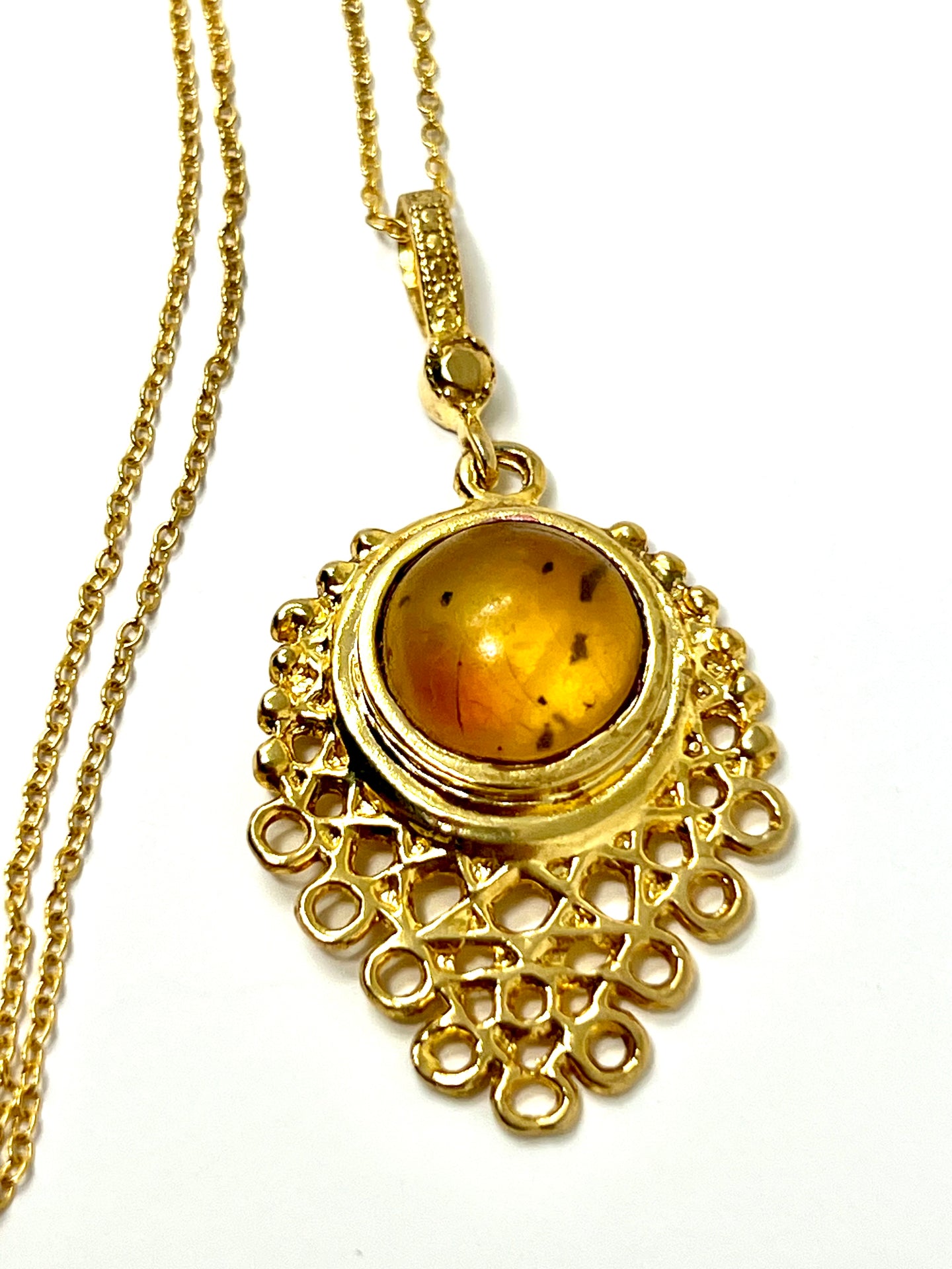 FILI VINTAGE AMBER PENDANT