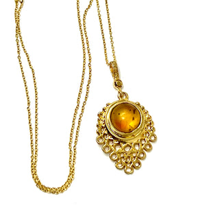 FILI VINTAGE AMBER PENDANT