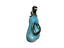 Load image into Gallery viewer, FLIP FLOP LARIMAR NECKLACE
