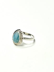 Larimar Vintage Pear Ring