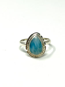 Larimar Vintage Pear Ring