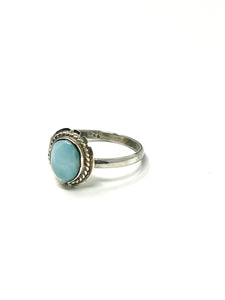 Larimar Oval Vintage Ring