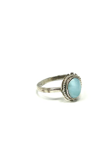 Larimar Oval Vintage Ring