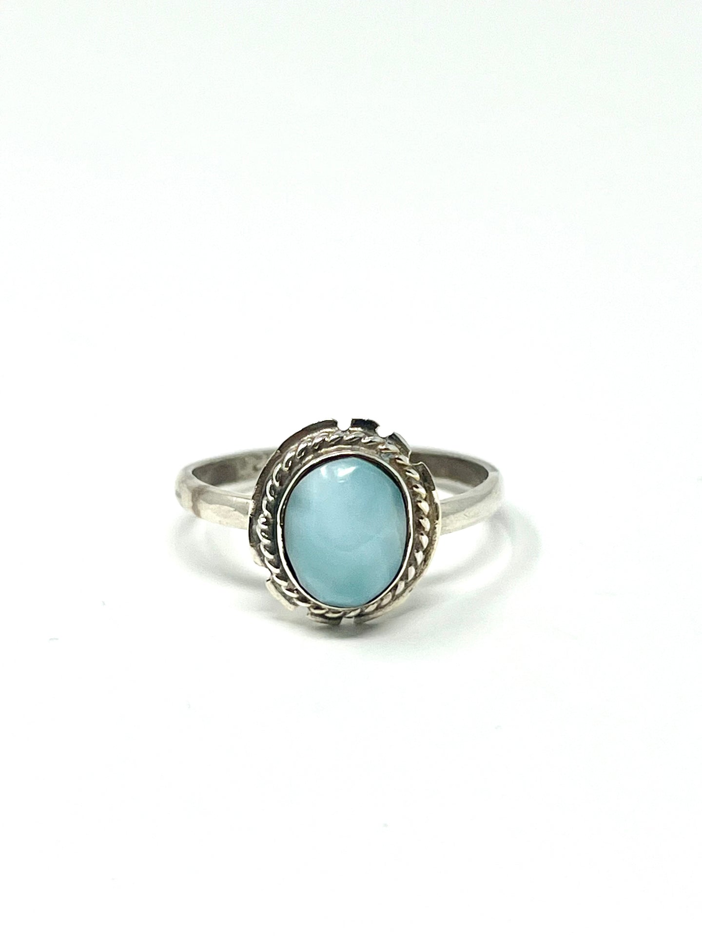 Larimar Oval Vintage Ring