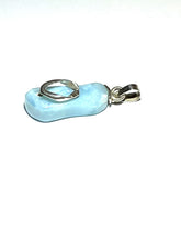 Load image into Gallery viewer, FLIP FLOP LARIMAR NECKLACE
