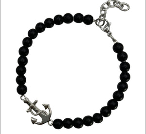 HEMATITE ANCLE BRACELET