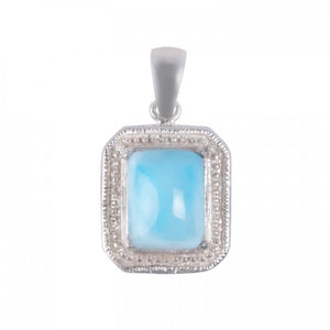 Larimar Pendant Necklace