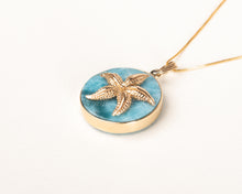 Cargar imagen en el visor de la galería, 14k STARFISH GOLD with LARIMAR
