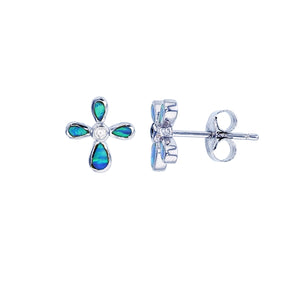 Blue Opal  Earring