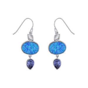 Opal & Tanzanite Earring