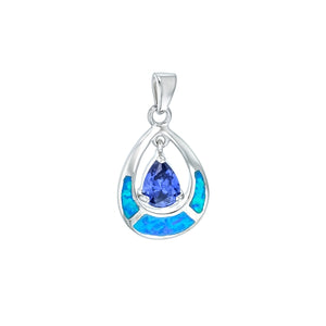 Opal & Tanzanite Pendant