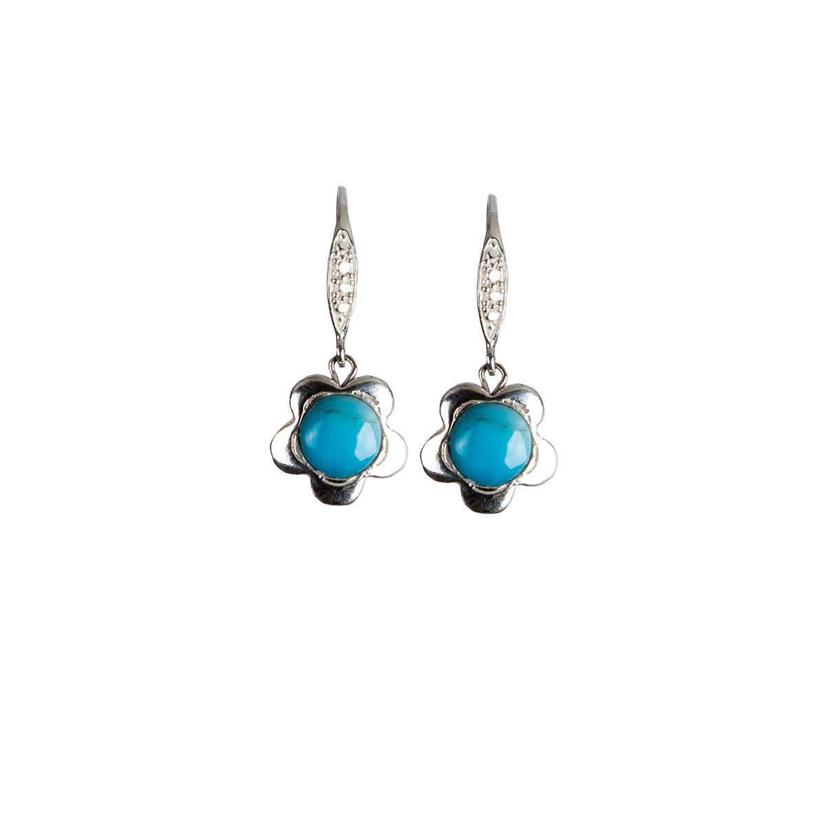 Larimar Rose Earring